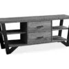 60" Gray & Black Wood Look TV Stand -Household Items Sale 810542410 2