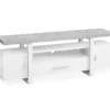 60" White & Cement Look TV Stand -Household Items Sale 810542414 2