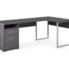 Monarch Metal 2-Drawer L-Shaped Computer Desk 1 Monarch Metal 2-Drawer L-Shaped Computer Desk -Household Items Sale 810542512 2