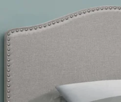 Monarch Linen Nailhead Trim Headboard 35 Monarch Linen Nailhead Trim Headboard -Household Items Sale 810542515 3