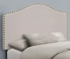 Monarch Linen Nailhead Trim Headboard 25 Monarch Linen Nailhead Trim Headboard -Household Items Sale 810542522 1