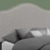 Monarch Linen Nailhead Trim Headboard -Household Items Sale 810542523 1
