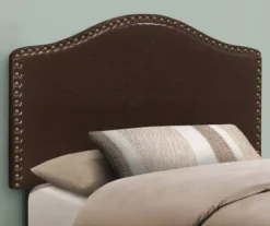 Monarch Faux Leather Button Tufted Headboard -Household Items Sale 810542525 1