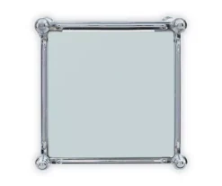 Hawkins Chrome & Glass 3-Shelf Rolling Cart 9 Hawkins Chrome & Glass 3-Shelf Rolling Cart -Household Items Sale 810543096 5