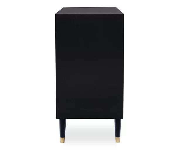 Urban Fresh Black & Gold 6-Drawer Textured Geometric Dresser 5 Urban Fresh Black & Gold 6-Drawer Textured Geometric Dresser - Image 3