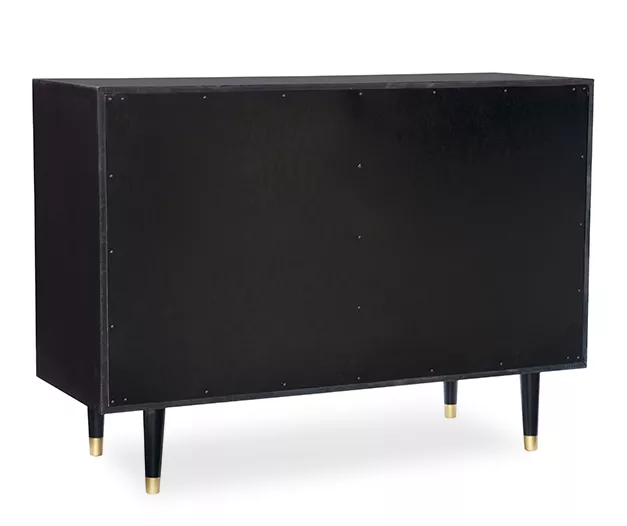 Urban Fresh Black & Gold 6-Drawer Textured Geometric Dresser 6 Urban Fresh Black & Gold 6-Drawer Textured Geometric Dresser - Image 4