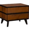 Manhattan Walnut 2-Drawer Mid-Century Wood Nightstand -Household Items Sale 810543109 A0 1