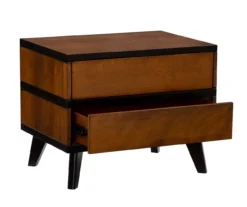 Manhattan Walnut 2-Drawer Mid-Century Wood Nightstand 19 Manhattan Walnut 2-Drawer Mid-Century Wood Nightstand -Household Items Sale 810543109 A0 6