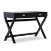 Cami Black X-Base Campaign Style Writing Desk -Household Items Sale 810543183 1
