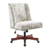 Austin Brown Linen Cow Print Office Chair -Household Items Sale 810543224 A0 1