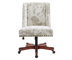 Austin Brown Linen Cow Print Office Chair 17 Austin Brown Linen Cow Print Office Chair -Household Items Sale 810543224 A0 2