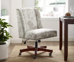Austin Brown Linen Cow Print Office Chair 13 Austin Brown Linen Cow Print Office Chair -Household Items Sale 810543224 A0 7
