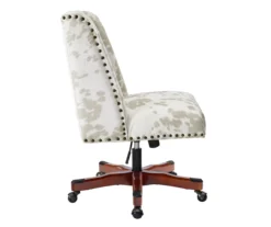 Austin Brown Linen Cow Print Office Chair 18 Austin Brown Linen Cow Print Office Chair -Household Items Sale 810543224 A2 3