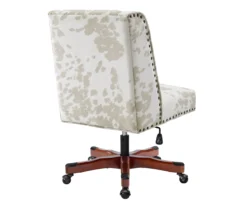 Austin Brown Linen Cow Print Office Chair 19 Austin Brown Linen Cow Print Office Chair -Household Items Sale 810543224 A4 4