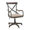 Radley Cafe Gray Wash X-Back Swivel Office Chair 1 Radley Cafe Gray Wash X-Back Swivel Office Chair -Household Items Sale 810543227 1