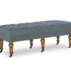 Claire Linen Upholstered Rolling Bench 1 Claire Linen Upholstered Rolling Bench -Household Items Sale 810543278 1