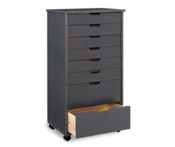 Craft Mate Gray Wood 8-Drawer Rolling Storage Cart -Household Items Sale 810543293 5