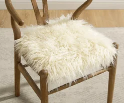 Emmitt Gray & Brown Faux Fur Wishbone Chair -Household Items Sale 810543298 A0 10