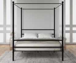 DHP Kate Black Metal Full Canopy Bed -Household Items Sale 810543780 5
