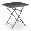 Black Square Steel Outdoor Folding Table -Household Items Sale 810545417
