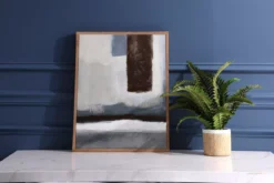 Brown & Gray Abstract 2 Wall Canvas -Household Items Sale 810546211 2