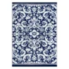 Navy & White Damask Plastic Outdoor Area Rug, (5' X 7') -Household Items Sale 810546223 1