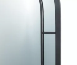 Black Rounded Arch Wall Mirror, (33.07") -Household Items Sale 810546462 7