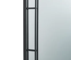 Black Rounded Arch Wall Mirror, (33.07") -Household Items Sale 810546462 8