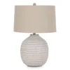 Beige Textures Jamon Ceramic Table Lamp -Household Items Sale 810546560 1