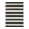Afuera Onyx & Ivory Stripe Outdoor Area Rug, (7' 10" X 10' 9") 2 Afuera Onyx & Ivory Stripe Outdoor Area Rug, (7' 10" X 10' 9") -Household Items Sale 810547478