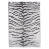 Dolce Ivory & Black Bengal Stripe Outdoor Area Rug, (5' 3" X 7.5')