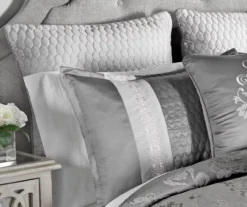 Platinum Damask Kacee Comforter Set -Household Items Sale 810547742 2