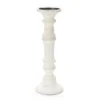 Whitewash Finial Pillar Candle Holder, (14") -Household Items Sale 810548573