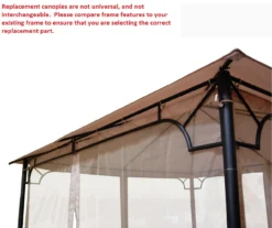 Bamboo Look Gazebo Beige Replacement Riplock Canopy & Side Mosquito Netting Set 13 Bamboo Look Gazebo Beige Replacement Riplock Canopy & Side Mosquito Netting Set -Household Items Sale 810549241 4