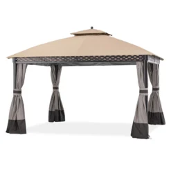 Oakmont Gazebo Beige Replacement Canopy -Household Items Sale 810549262 71