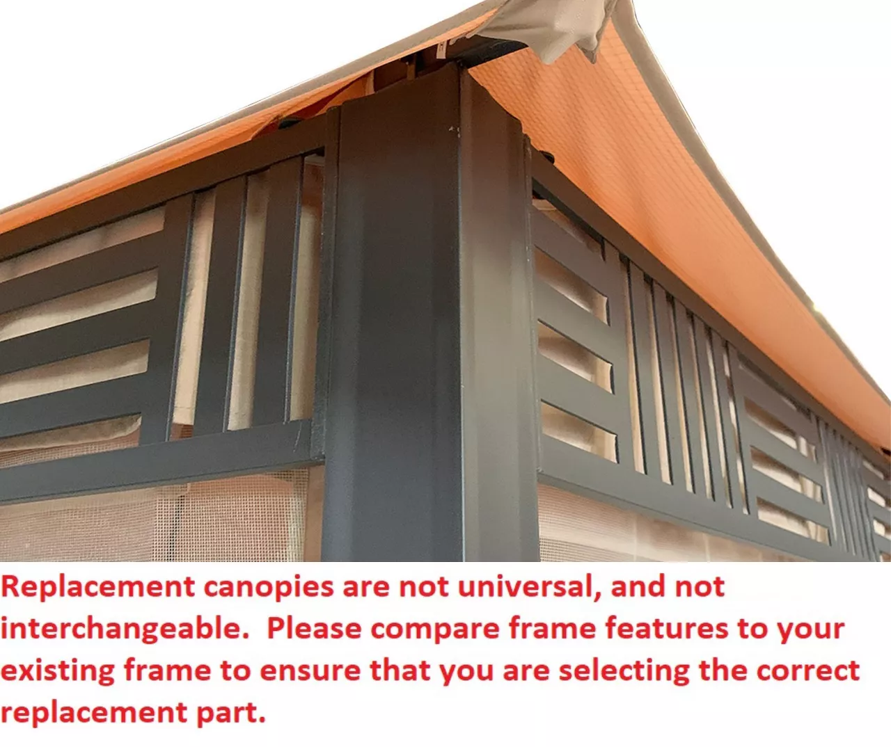 Westbrook Gazebo Beige Damask Replacement Canopy 5 Westbrook Gazebo Beige Damask Replacement Canopy - Image 3