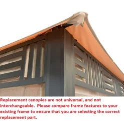 Westbrook Gazebo Beige Damask Replacement Canopy 22 Westbrook Gazebo Beige Damask Replacement Canopy -Household Items Sale 810549281 31