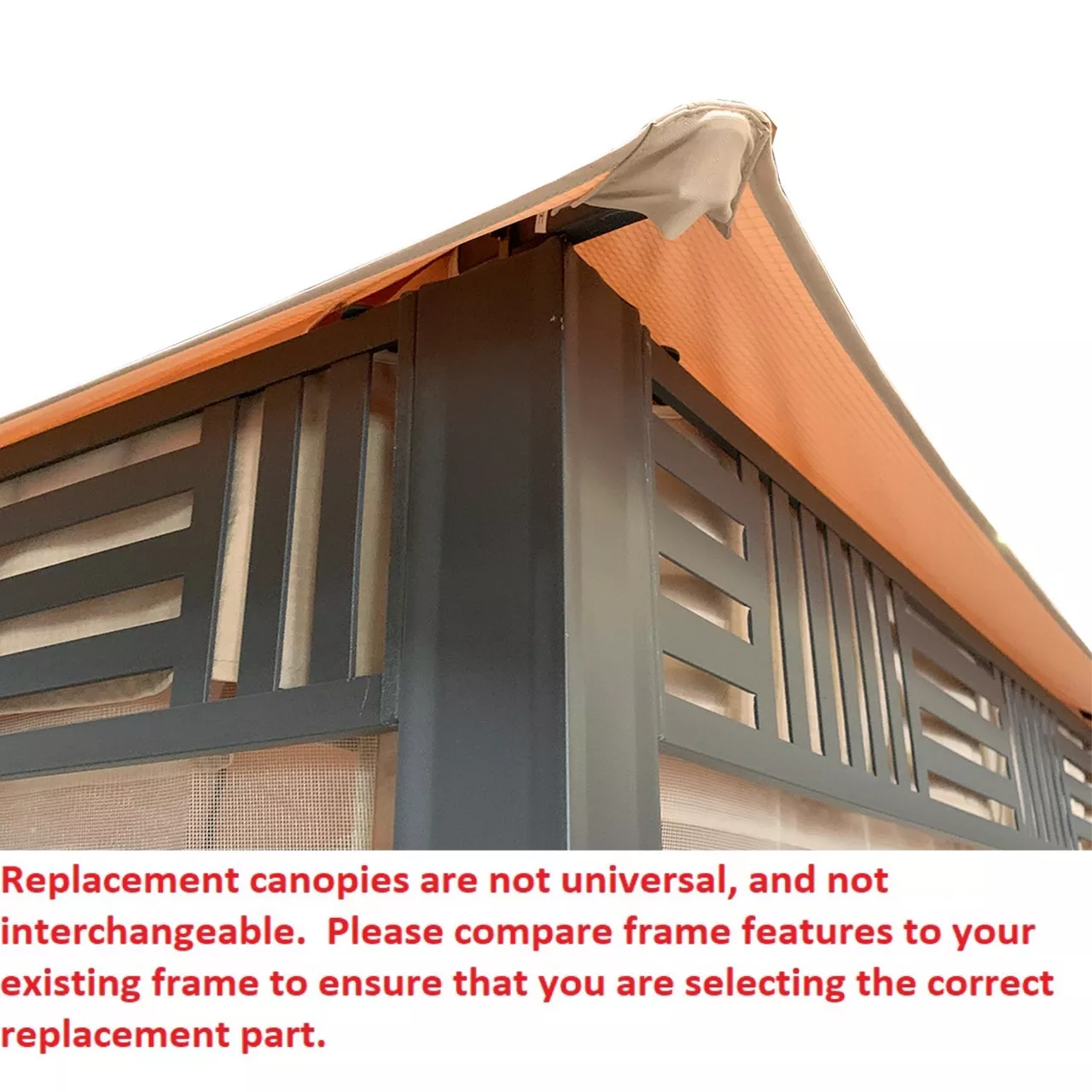 Westbrook Gazebo Beige Damask Replacement Canopy 11 Westbrook Gazebo Beige Damask Replacement Canopy - Image 9