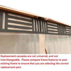 Westbrook Gazebo Beige Damask Replacement Canopy 23 Westbrook Gazebo Beige Damask Replacement Canopy -Household Items Sale 810549281 41