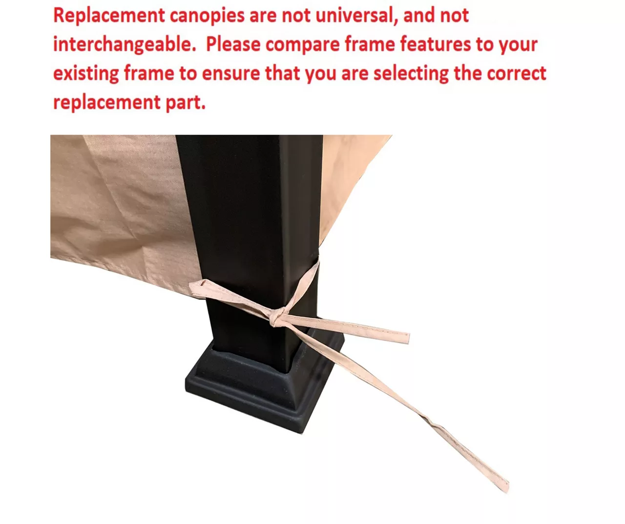 Westbrook Gazebo Beige Damask Replacement Canopy 7 Westbrook Gazebo Beige Damask Replacement Canopy - Image 5