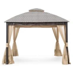 Westbrook Gazebo Beige Damask Replacement Canopy 25 Westbrook Gazebo Beige Damask Replacement Canopy -Household Items Sale 810549281 61