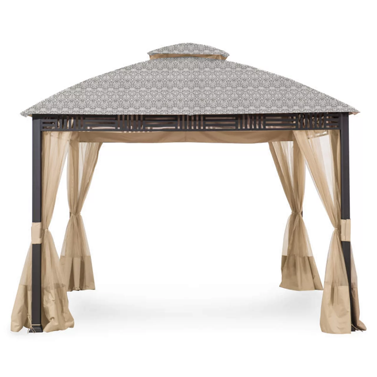Westbrook Gazebo Beige Damask Replacement Canopy 14 Westbrook Gazebo Beige Damask Replacement Canopy - Image 12