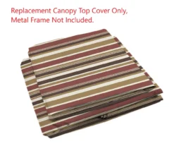 South Hampton Gazebo Canyon Stripe Replacement Canopy -Household Items Sale 810549300 2
