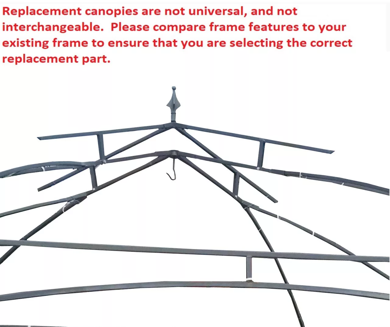 Newport Gazebo Beige Replacement Canopy 5 Newport Gazebo Beige Replacement Canopy - Image 3