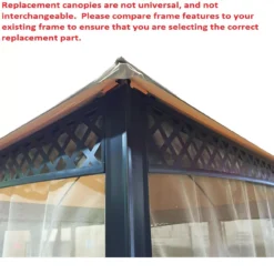 Windsor Dome Gazebo Canyon Stripe Replacement Canopy 21 Windsor Dome Gazebo Canyon Stripe Replacement Canopy -Household Items Sale 810549382 6