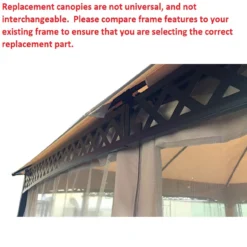 Windsor Dome Gazebo Canyon Stripe Replacement Canopy 22 Windsor Dome Gazebo Canyon Stripe Replacement Canopy -Household Items Sale 810549382 7