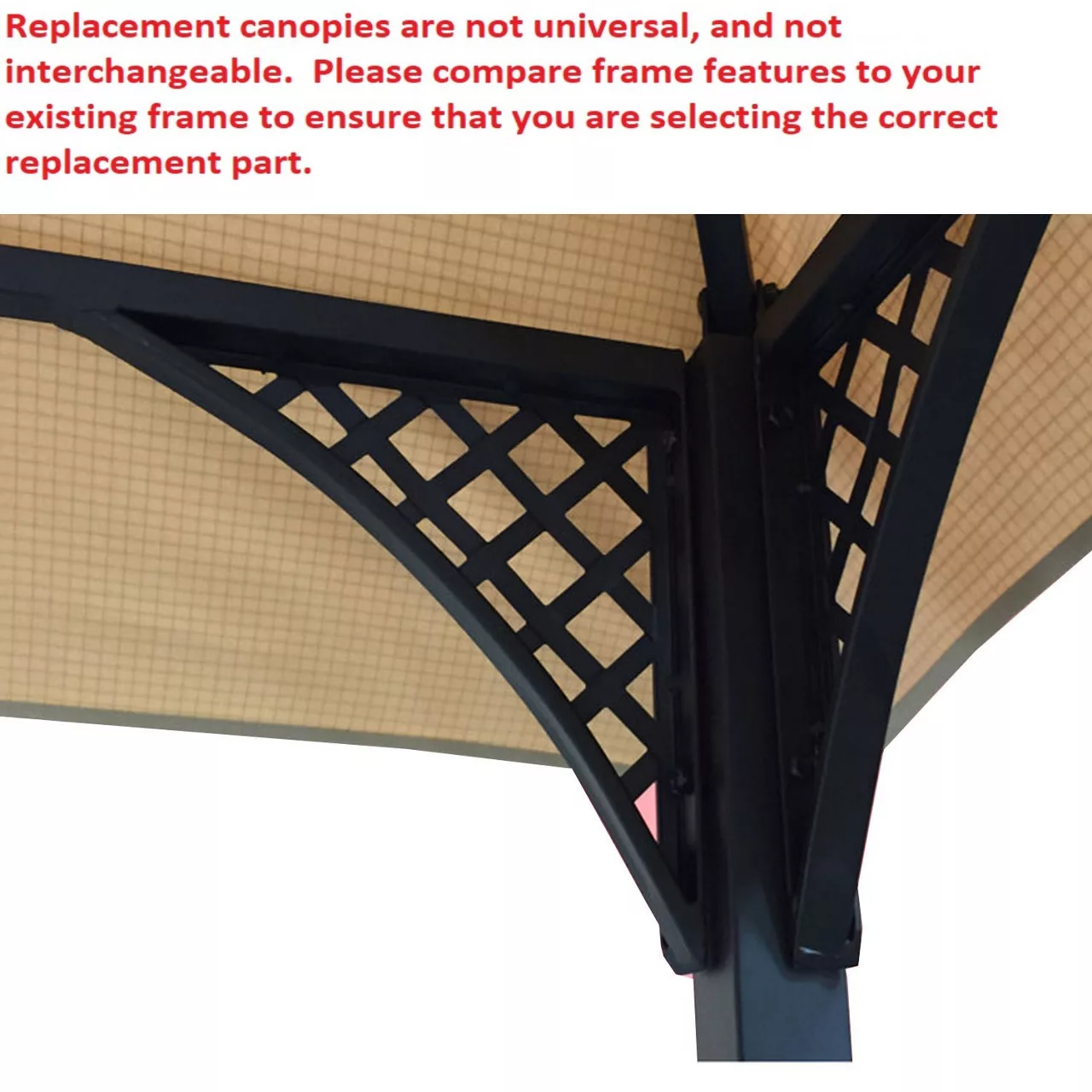 Windsor Grill Gazebo Canyon Stripe Replacement Canopy 5 Windsor Grill Gazebo Canyon Stripe Replacement Canopy - Image 3