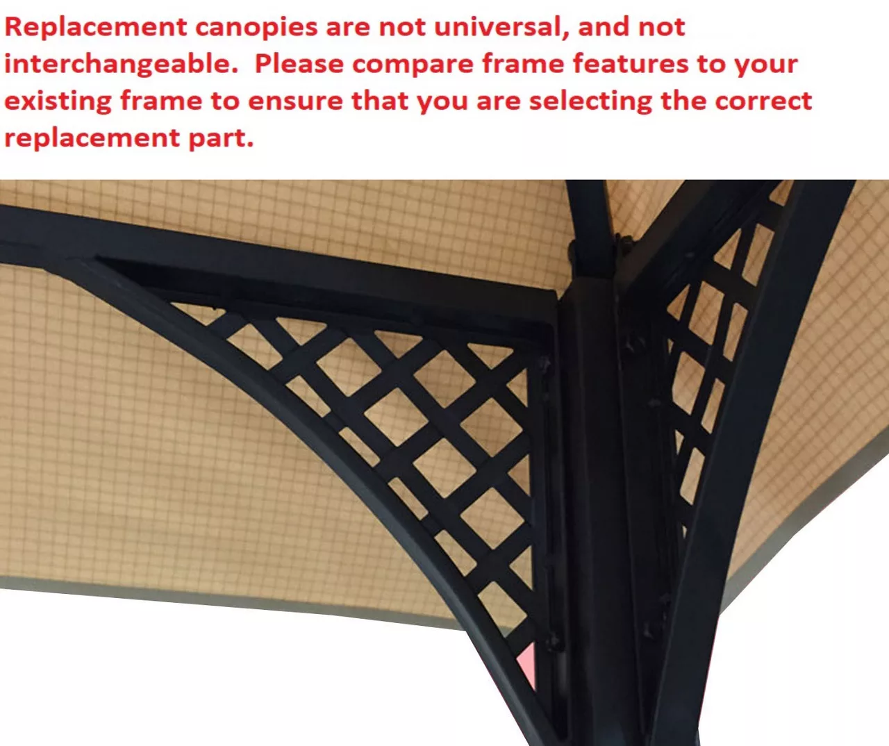 Windsor Grill Gazebo Canyon Stripe Replacement Canopy 13 Windsor Grill Gazebo Canyon Stripe Replacement Canopy - Image 11
