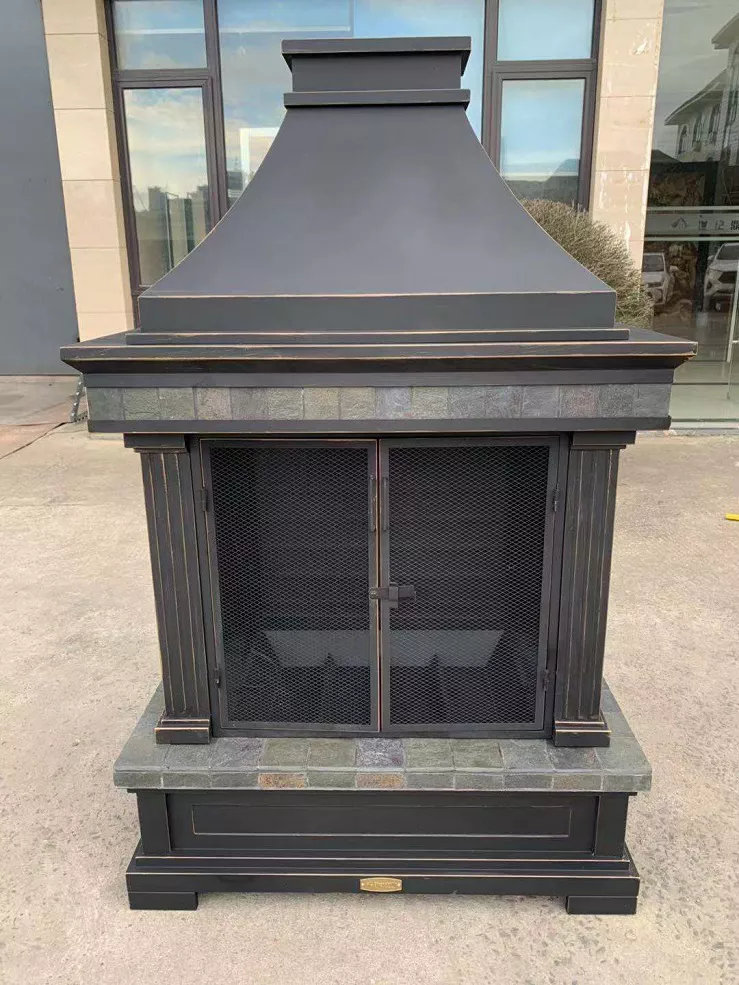 56.3" Eastlake Wood Burning Fireplace 9 56.3" Eastlake Wood Burning Fireplace - Image 7