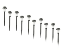 Black Solar 10-Piece Yard Stake Set -Household Items Sale 810550551 2